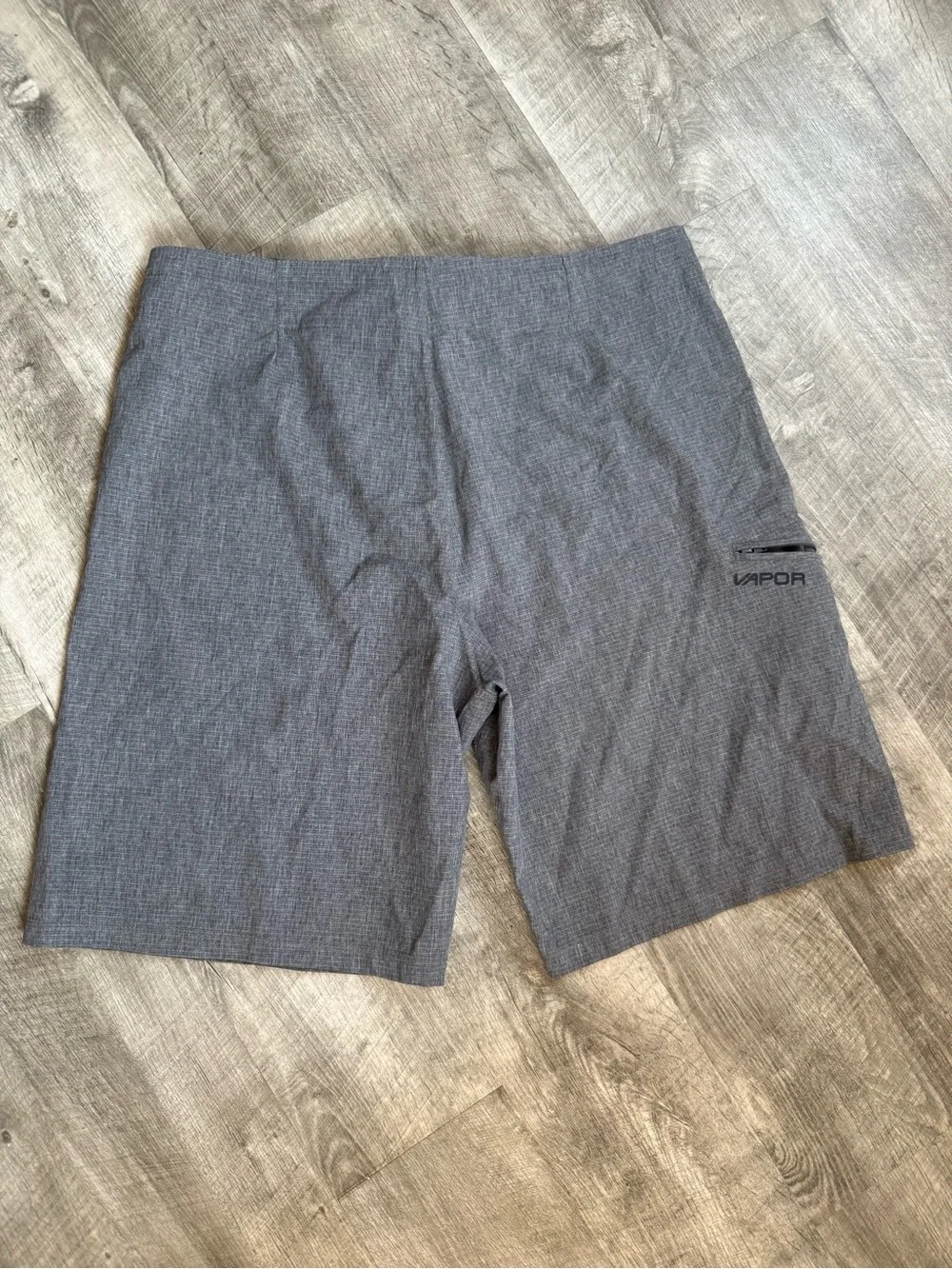 Men's Gray Board Shorts with Drawstring